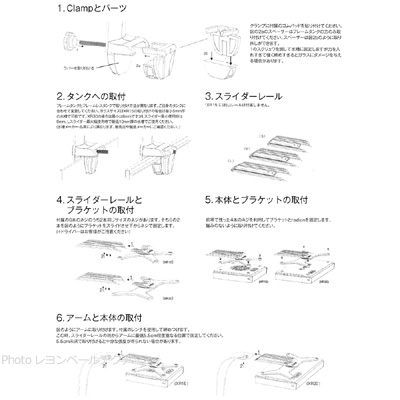 ラディオン マルチリンクシステム XR15タンクマウントキットの取り付け方法