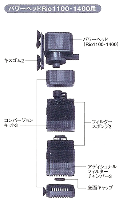 パワーヘッドリオ1100 1400用