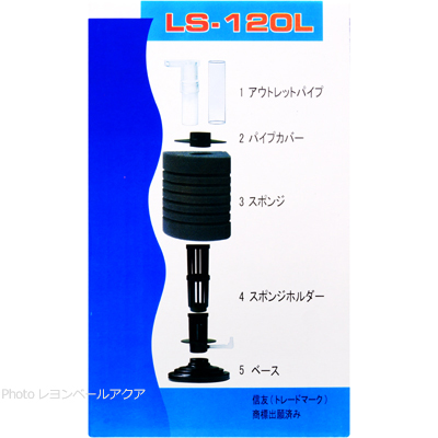 ナノスポンジフィルター LS-120Lのセット内容