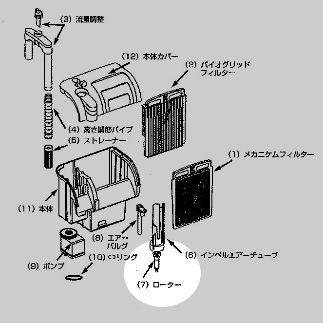 インペラー ML-1000用 50Hz図