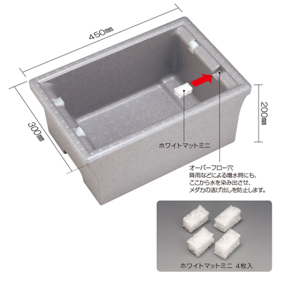 メダカの発泡鉢 サイズ