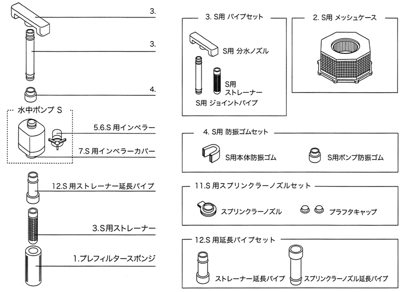 エイトブリッジS 部品図