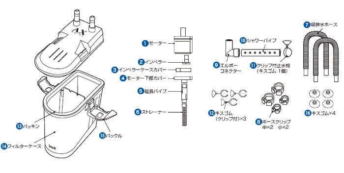 テトラ オートパワーフィルター AX-30 パーツ