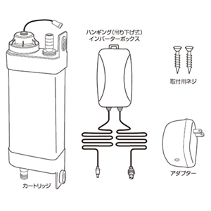 インバーター殺菌灯 UV-13W New セット内容