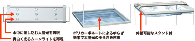 テトラ LEDライト水中に差し込む太陽光を再現