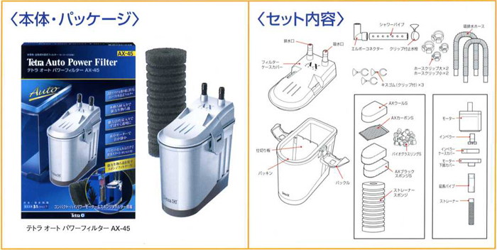 テトラ オートパワーフィルター AX-45 